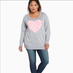 Torrid Lightweight Heart Sweater Womens 2X